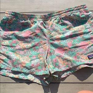 Patagonia Coral Print Athletic shorts